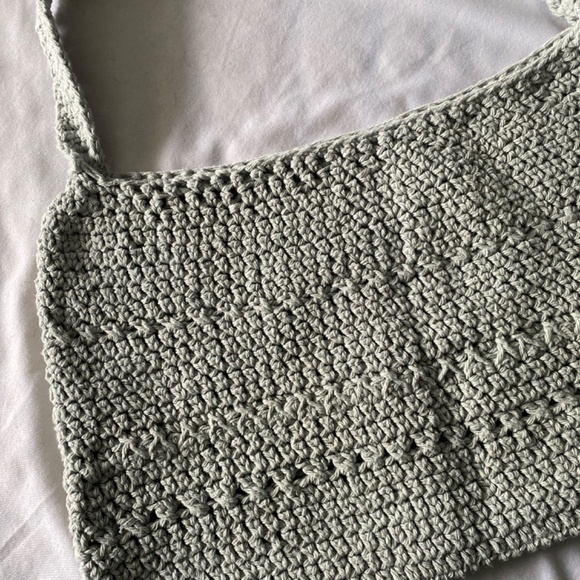 Hand made gray  women’s bag  45 cm x 25 cm - Picture 2 of 3